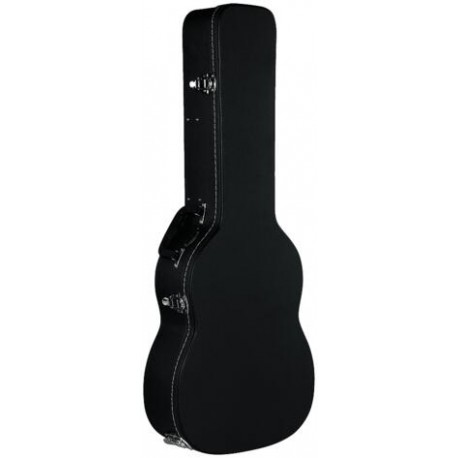 RockCase Standard Line Mini Acoustic Guitar Hardshell Case Curved Black