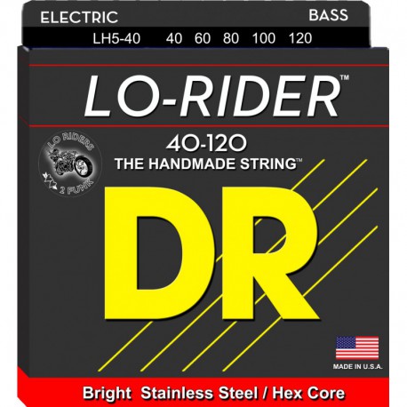 DR Strings Lo Rider LH5-40 Lite 5's