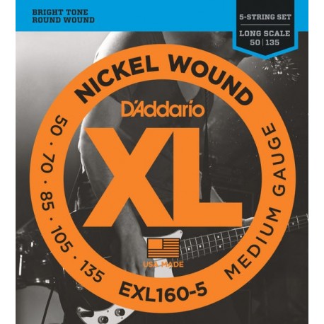 Daddario EXL160-5 Bass