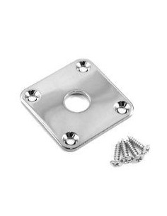 Allparts Chrome Metal Jackplate For Les Paul