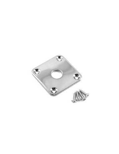 Allparts Chrome Metal Jackplate For Les Paul