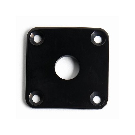 Allparts Black Metal Jackplate For Les Paul