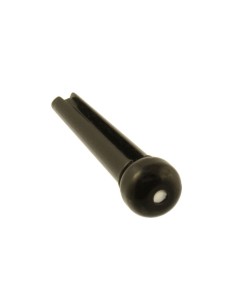 Allparts Black Plastic Bridge Pin with White Dot