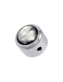 Q-Parts Black Pearloid Chrome Knob