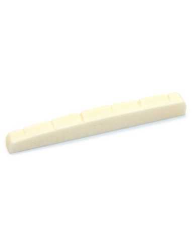 Allparts Flat Bottom Slotted Radiused Bone Nut