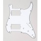 Allparts 2 Humbuckers White Pickguard for Strat