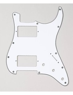 Allparts 2 Humbucker White Pickguard for Strat