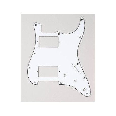 Allparts 2 Humbuckers White Pickguard for Strat