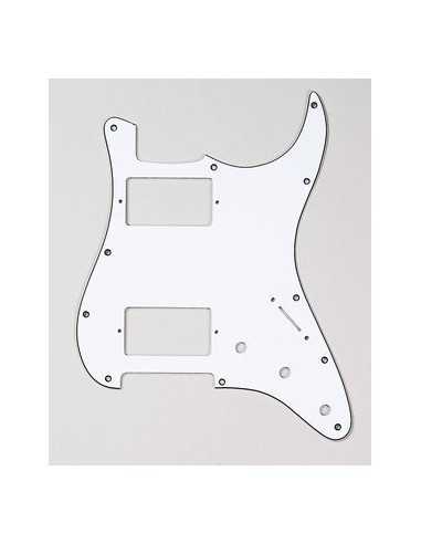 Allparts 2 Humbuckers White Pickguard for Strat