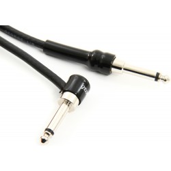 George L's Black 5ft Guitar Cable RA-Straight Plugs