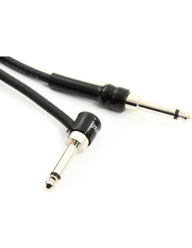 George L's Black 5ft Guitar Cable RA-Straight Plugs