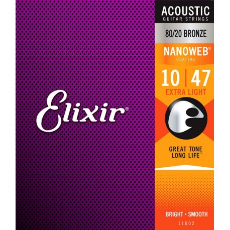 Elixir Acoustic Nanoweb Extra Light