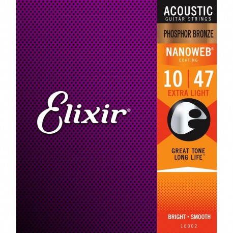 Elixir Acoustic Nanoweb Phosphor Bronze Extra Light