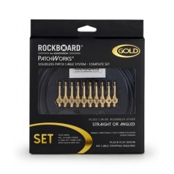 RockBoard PatchWorks Solderless Patch Cable Set Gold