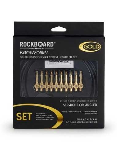 RockBoard PatchWorks Solderless Patch Cable Set Gold