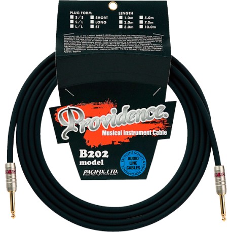 Providence B202 Bass Guitar Cable S/S 3m