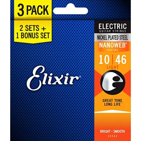 Elixir Electric Nanoweb Bonus Pack Light