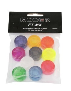 Mooer Candy Footswitch Topper, mixed colors, 10 pcs.