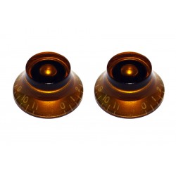 Allparts Bell Knobs 0-11 Amber