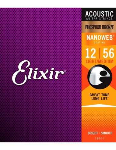 Elixir Acoustic Nanoweb Phosphor Bronze Medium-Light