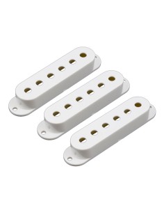 Allparts Plastic Pickup Cover Set for Strat White