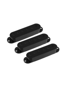 Allparts Plastic Pickup Cover Set for Strat Black