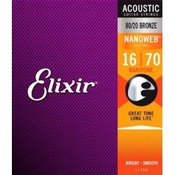 Elixir Acoustic Nanoweb 6-String Baritone
