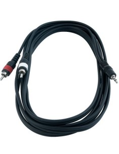 Rockcable 3,5 mm Stereo to 2x RCA 3m