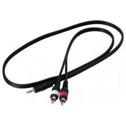 Rockcable 3,5 mm Stereo to 2x RCA 1m