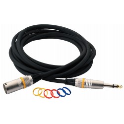 RockCable Microphone Cable XLR male to TRS Balanced 6m