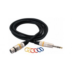 RockCable Microphone Cable XLR female to TRS Balanced 6m