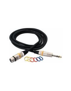 RockCable Microphone Cable XLR female to TRS Balanced 6m