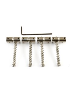 Allparts Nickel Bass Bridge Saddles