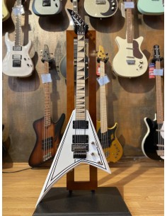 Jackson X Series Rhoads RRX24M Snow White with Black Pinstripes