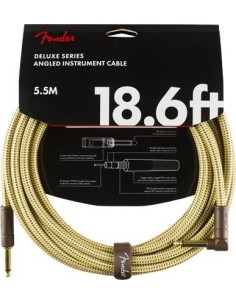 Fender Deluxe Series Instrument Cable Straight/Angle 5.5m Tweed