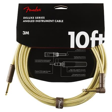 Fender Deluxe Series Instrument Cable Straight/Angle 3m Tweed