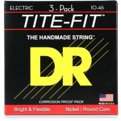 DR Strings TiteFit MT10 Medium - Tite 3-Pack