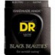 DR Strings Black Beauties BKE10 Medium
