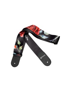 DiMarzio DD 3146 Polyphia Floral Muse Black Standard Strap