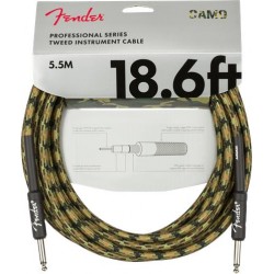 Fender Professional Series Instrument Cable 5.5m Camo