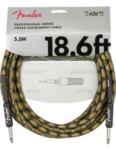 Fender Professional Series Instrument Cable 5.5m Camo